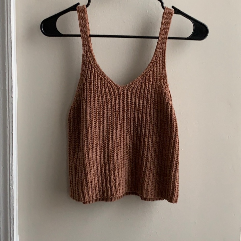 Mauve Crocheted Crop Top